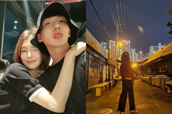 '돌싱글즈3' 조예영·한정민 커플이 길거리 데이트를 즐겼다. /사진=조예영 인스타그램