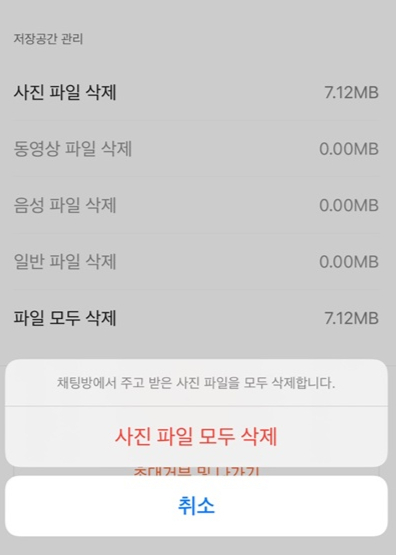 사진이나 동영상 파일을 직접 삭제해도 저장공간을 확보할 수 있다. /사진=송은정 기자