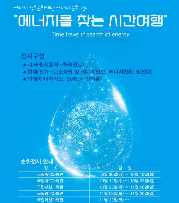 에너지를 찾는 시간여행 전시 포스터/사진=국립부산과학관