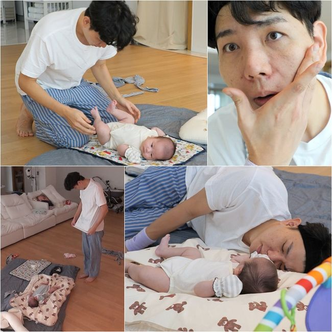  62일차 초보아빠 제이쓴이 아들 준범과의 일상을 공개한다. /사진='슈퍼맨이 돌아왔다' 제공