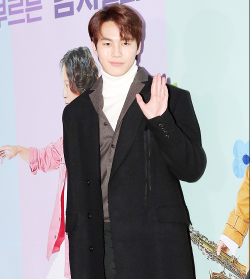 빅스 출신 홍빈이 마약 혐의 아이돌로 지목된 데 부인하며 분노했다. 사진은 2018년 영화 '해피투게더' VIP시사회에서의 홍빈./사진=머니투데이 DB