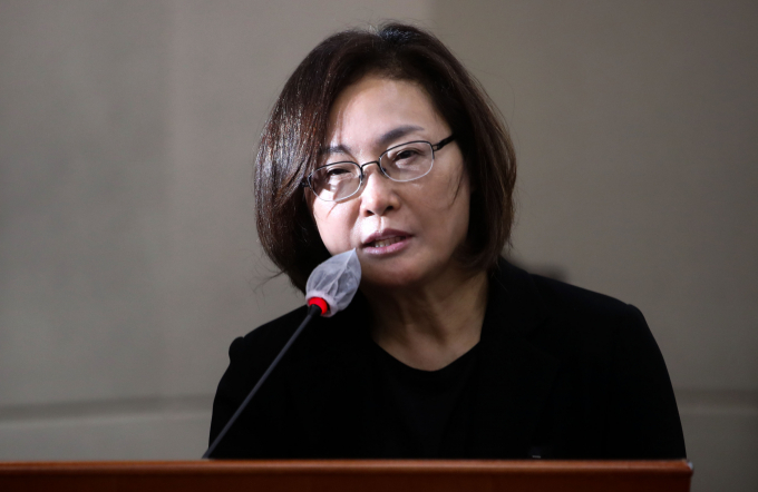 박희영 용산구청장이 불법 증축한 자택에서 7년을 지내다 이태원 참사 이후 철거한 것으로 밝혀졌다. 사진은 지난달 7일 서울 여의도 국회에서 열린 행정안전위원회 전체회의에 참석한 박 구청장. /사진=뉴시스