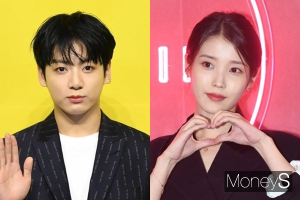 가수 아이유와 방탄소년단 멤버 정국이 미국 롤링스톤이 선정한 역대 최고의 가수로 등극했다. 사진은 지난 2021년 5월 서울 송파구 방이동 올림픽공원 올림픽홀에서 열린 새 디지털 싱글 'Butter'(버터)발매 기념 글로벌 기자간담회에 참석한 그룹 방탄소년단 멤버 정국(왼쪽)과 지난해 11월 서울 강남구 신사동에서 열린 주얼리 & 핸드백 브랜드 제이에스티나(J.ESTINA) 팝업스토어 '재즈바'(J'Z BAR) 오픈 행사에 참석한 가수 아이유. /사진=장동규 기자