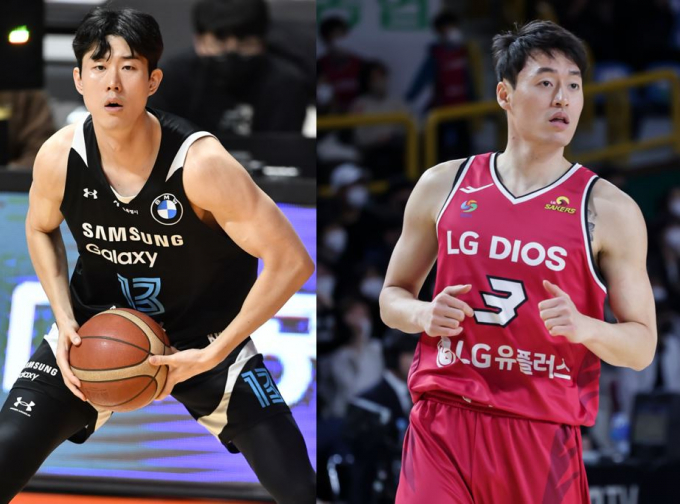 남자 프로농구 서울 삼성 임동섭(왼쪽)과 창원 LG 최승욱이 맞 트레이드됐다. /사진= 서울 삼성