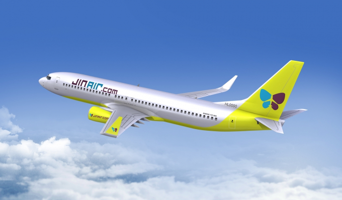 대만 노선에 투입되는 진에어 B737-800 기종 /사진제공=진에어
