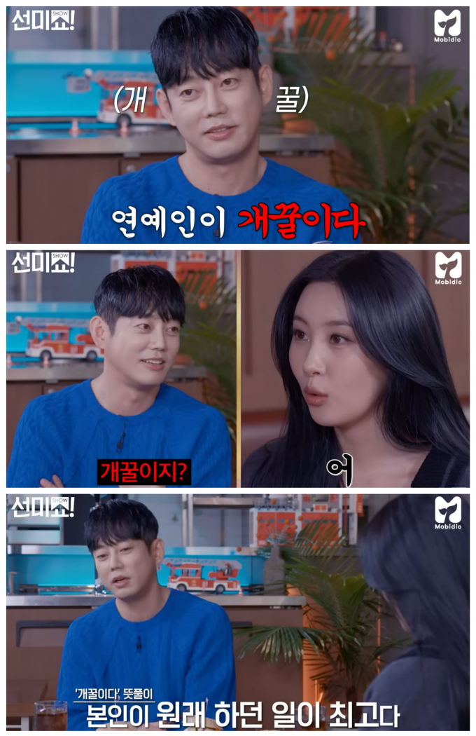 가수 테이가 "연예인이 개꿀이다"라고 한 발언에 선미가 공감했다. /사진=유튜브 '모비딕' 캡처
