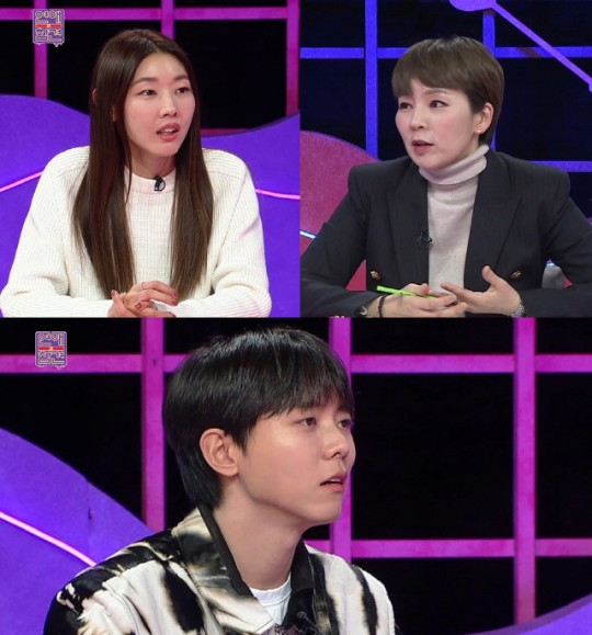 코미디언 김숙이 방송인 주우재의 열애를 의심한 적이 있다고 밝혀 관심을 모은다. /사진=KBS Joy 제공