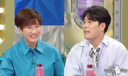 김해준과 박세리가 핑크빛 분위기를 자아냈다. /사진='라디오스타' 제공