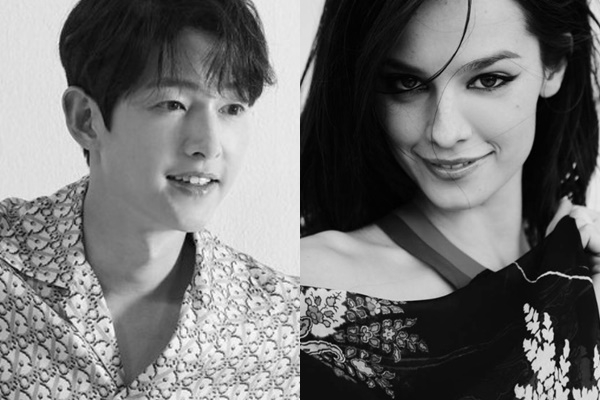 케이티가 송중기의 이상형과 완벽하게 일치해 놀라움을 안겼다. /사진=송중기 인스타그램, 케이트 루이스 사운더스 페이스북