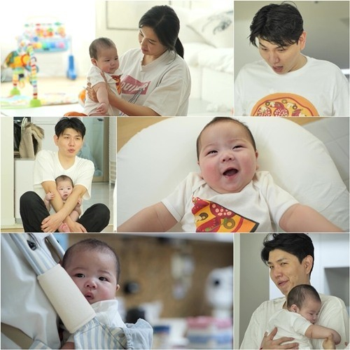  ‘슈퍼맨이 돌아왔다’ 제이쓴이 아들 준범을 향한 애정을 뽐냈다. /사진=KBS 제공