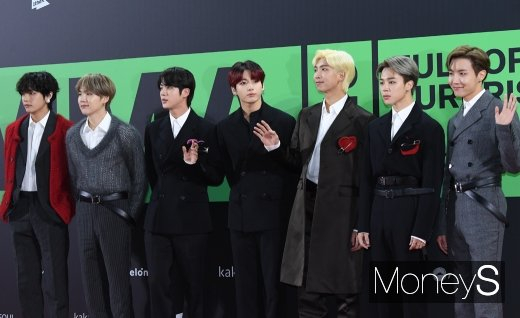그룹 방탄소년단(BTS)의 그래미 어워드 수상 여부가 주목된다. 사진은 ‘2019 멜론뮤직어워드’에 참석한 BTS. /사진=장동규 기자