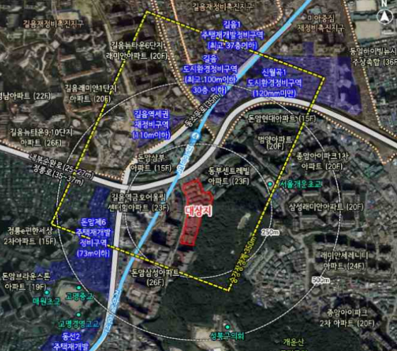성북구 돈암동 624번지 일원 위치도/사진제공=서울시