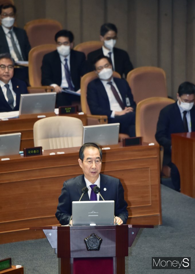 [머니S포토] 한덕수 총리 