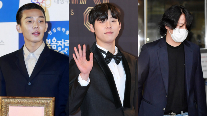 배우 유아인의 프로포폴 투약 혐의부터 배우 송덕호의 병역 비리 기소, 그룹 B.A.P 출신 김힘찬의 법정구속 소식 등 사회면을 방불케하는 사건이 연이어 발생했다. 사진은 유아인, 송덕호, 김힘찬 (왼쪽부터) /사진=임한별 기자, 뉴스1, 장동규 기자
