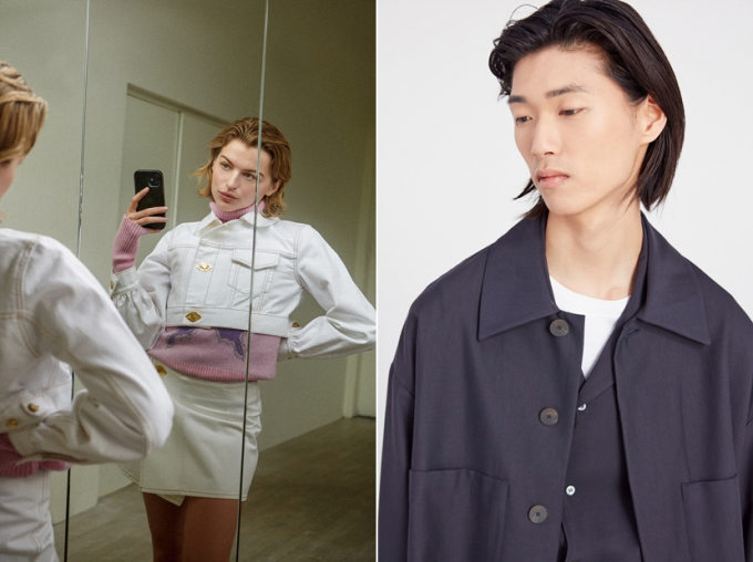 삼성물산은 신명품 4대장의 뒤를 이을 차세대 브랜드로 자크뮈스, 스튜디오 니콜슨, 가니를 내세우고 있다. 사진은 삼성물산이 전개하고 있는 글로벌 브랜드 스튜디오니콜슨(왼쪽)과 가니 화보 이미지. /사진=삼성물산