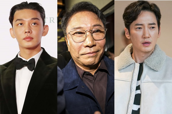연예계에 마약과 관련된 논란이 끊이지 않고 있다. 사진은 배우 유아인, 이수만 전 SM 총괄프로듀서, 배우 이상보. /사진=뉴시스, 이상보 인스타그램