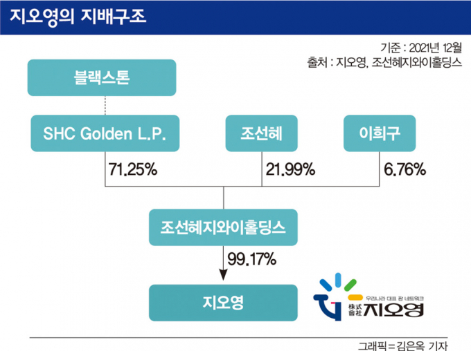지오영의 지배구조 인포그래픽. /인포그래픽=김은옥 기자