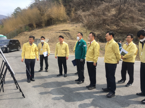 이한경 재난관리실장 용연정수장 방문./사진=광주시