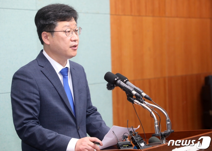 안호영 더불어민주당 수석대변인. 2022.4.24/뉴스1 ⓒ News1 유경석 기자