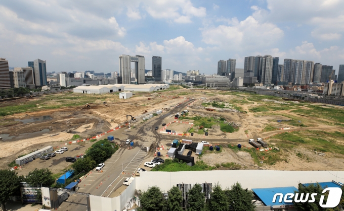 서울 용산 정비창 부지의 모습. 2022.7.26/뉴스1 ⓒ News1 구윤성 기자