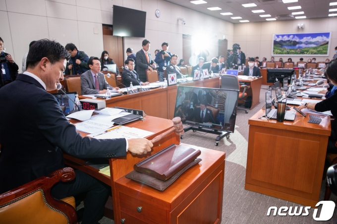 21일 서울 여의도 국회에서 열린 제404회 국회(임시회) 외교통일위원회 제2차 전체회의. 2023.3.21/뉴스1 ⓒ News1 유승관 기자