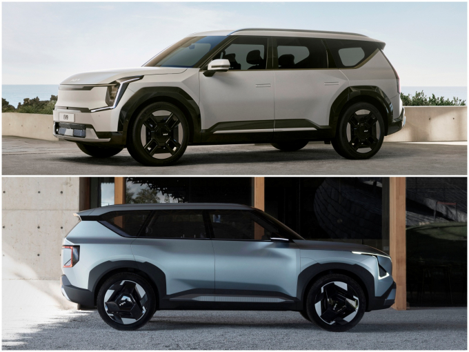 (위) 기아 EV9, (아래) 콘셉트 EV5 /사진제공=기아
