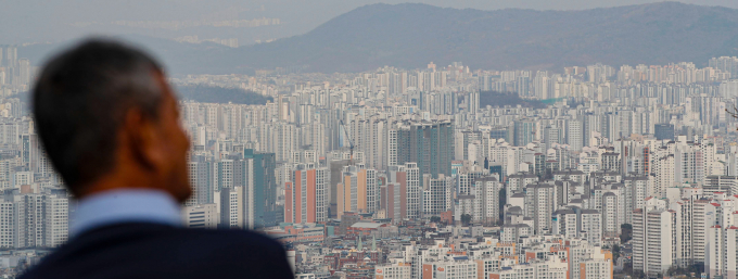 서울 중구 남산에서 바라본 아파트 모습./사진=뉴스1