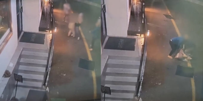 스타 셰프 전 아내인 유명 식당 대표가 공개한 CCTV 화면 /사진=뉴스1(블로그 갈무리)