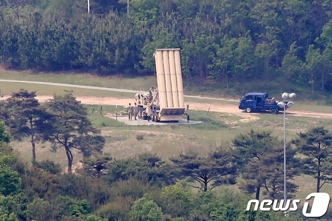 주한미군 사드(THAAD·고고도미사일방어체계). /뉴스1 ⓒ News1 공정식 기자