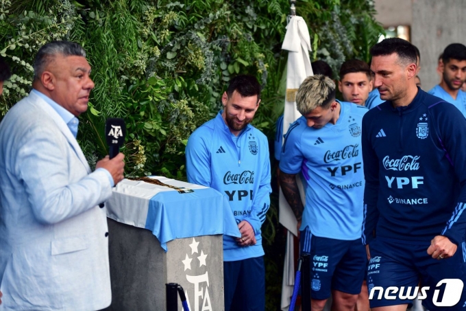 아르헨티나 축구대표팀 훈련장 이름이 리오넬 메시로 새롭게 바뀌었다. ⓒ AFP=뉴스1
