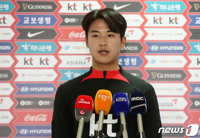 [사진] 대표팀 첫 발탁 소감 밝히는 설영우