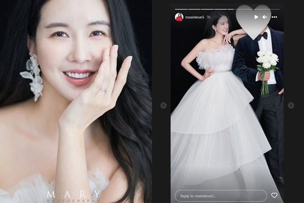 4월 결혼을 앞둔 배우 장미인애의 웨딩화보가 공개됐다. /사진=장미인애 인스타그램