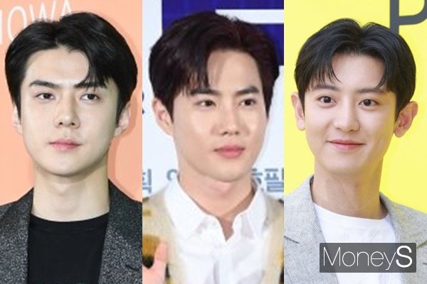 그룹 엑소가 루머로 인한 피해를 호소하고 있다. 사진은 엑소 멤버 세훈, 수호, 찬열(왼쪽부터). /사진=장동규 기자