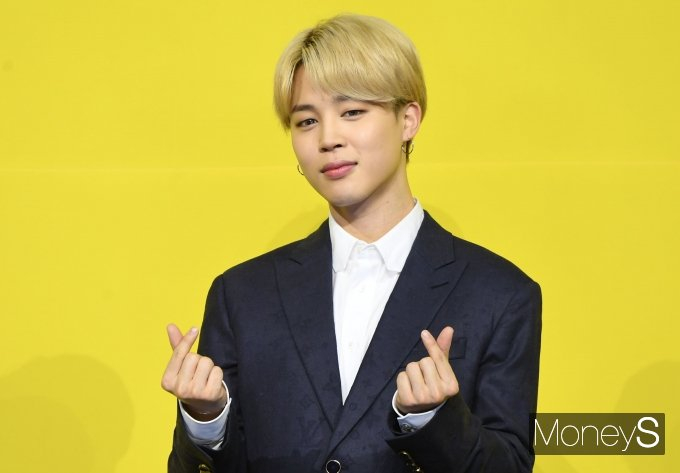 BTS 지민이 "다음 생에는 1000억 자산가 조세호로 태어나겠다"고 말했다. 사진은 지난 2021년 5월21일 서울 송파구 방이동 올림픽공원 올림픽홀에서 열린 새 디지털 싱글 'Butter(버터)' 발매 기념 글로벌 기자간담회에 참석한 지민./사진=장동규 기자