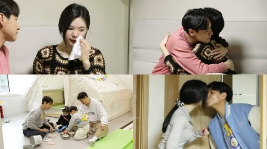 이다은이 아이 생각에 자책한다. /사진=살림남2 제공
