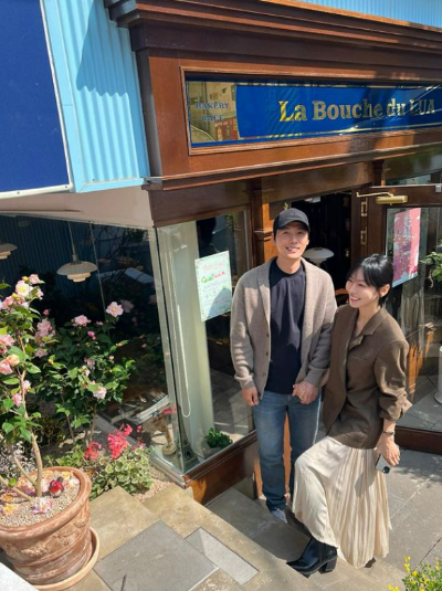 배우 김소연과 이상우가 따뜻한 봄날의 데이트 시간을 보냈다. /사진=김소연 인스타그램
