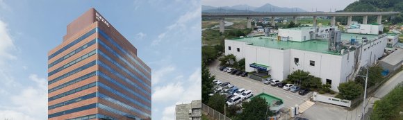 보령(옛 보령제약)과 현대약품이 다른 제약사와 달리 이색 사업을 신성장동력으로 추진하고 있다. 사진은 보령 본사(왼쪽)와 현대약품의 천안공장. /사진=각사