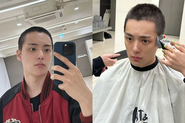 그룹 몬스타엑스 멤버 민혁이 4일 육군훈련소에 입소한다. /사진=민혁, 기현 인스타그램
