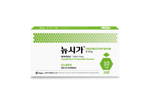 유유제약이 창립 이후 첫 당뇨치료제를 출시했다. 글로벌 제약사 아스트라제네카의 포시가정의 제네릭(복제약) 뉴시가정이다. /사진=유유제약