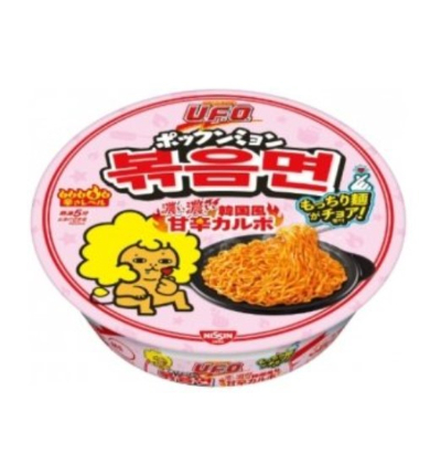 일본 라면회사 닛신식품이 지난 3월20일 출시한 '닛신 야키소바 U.F.O 볶음면 진한 진한 한국풍 달고 매운 까르보'. /사진=닛신식품 홈페이지 