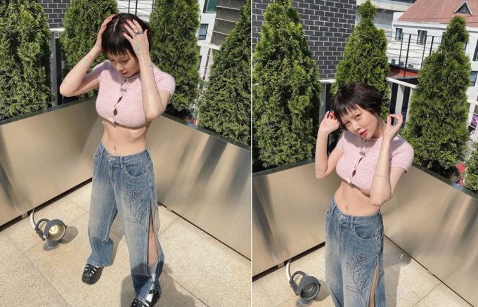 현아 언더붑 패션./사진=현아 인스타그램