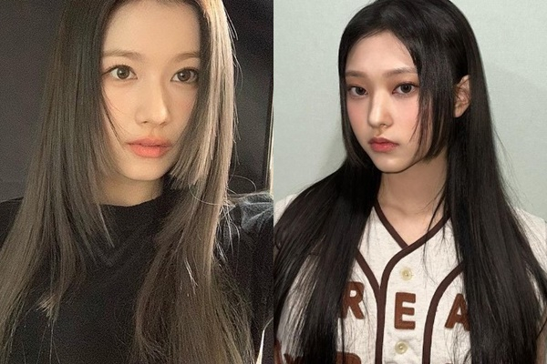 뉴진스 해린과 사나의 히메컷도 화제다. /사진=뉴진스, 사나 인스타그램