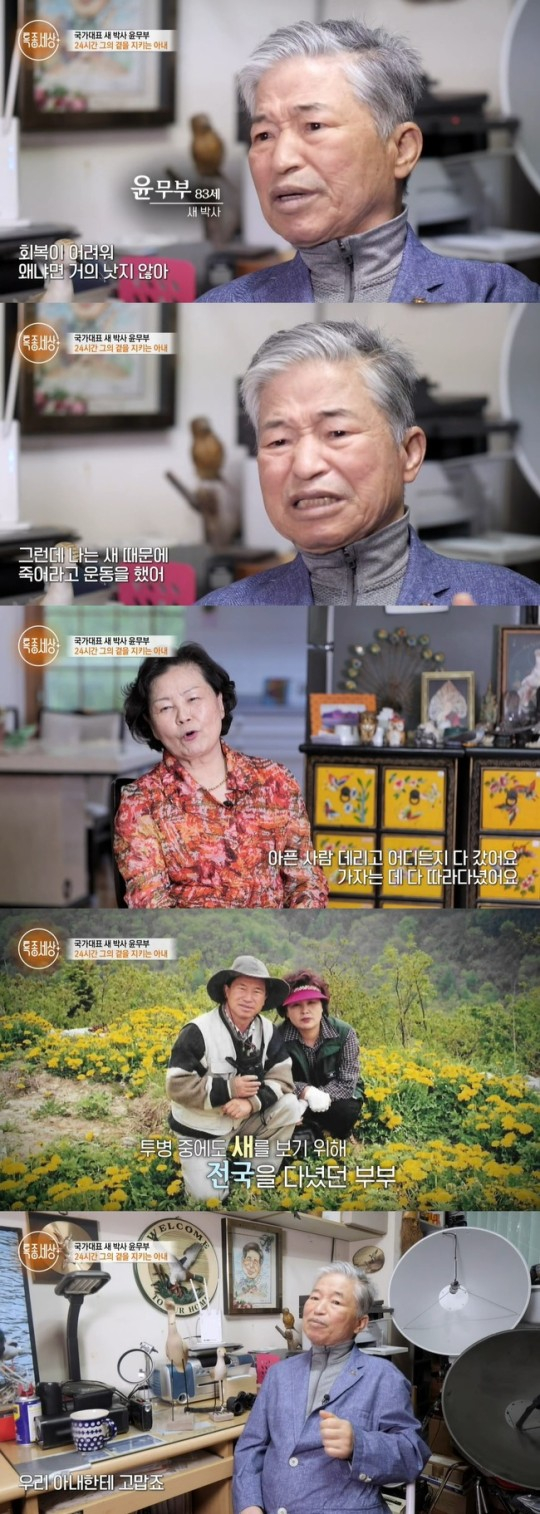 새 박사 윤무부 교수가 근황을 공개했다. /사진=특종세상 방송캡처