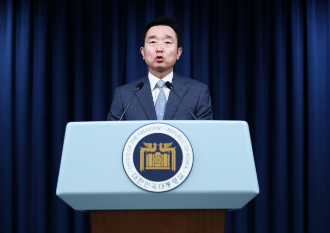 사진은 지난 16일 서울 용산 대통령실 청사에서 현안 브리핑 하는 이도운 대통령실 대변인. /사진=뉴스1