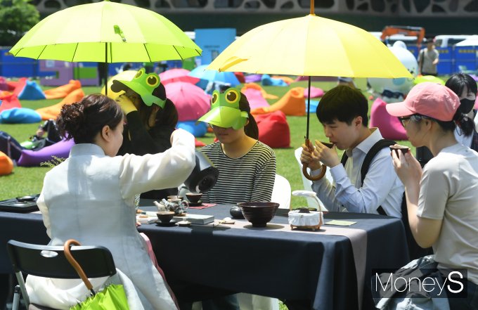 '다도 체험과 차 시음'/사진=장동규 기자