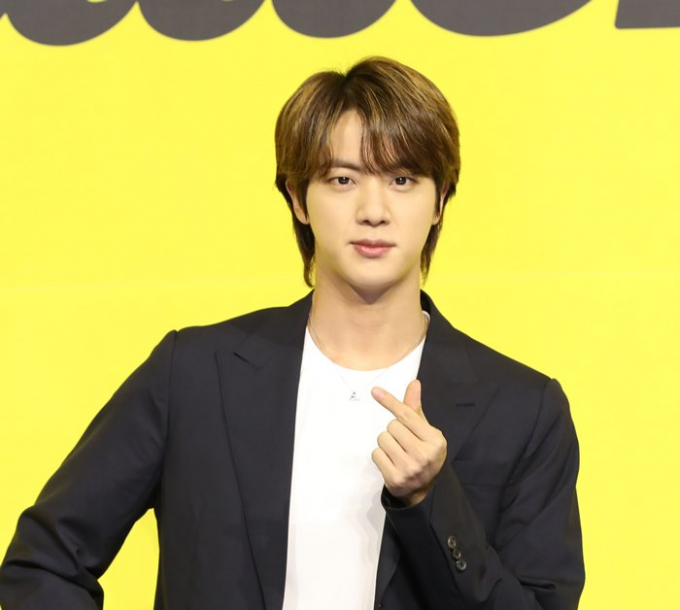 사진은 지난 2021년 5월 새 디지털 싱글 'Butter' 발매 기념 글로벌 기자간담회에 참석한 BTS 진. /사진=뉴스1