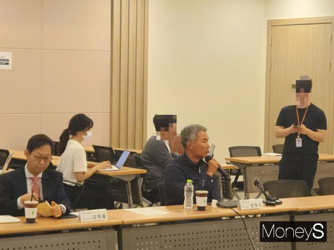 사진은 국민의힘 코인게이트 진상조사단의 질의에 답하는 장 대표. /사진=양진원 기자