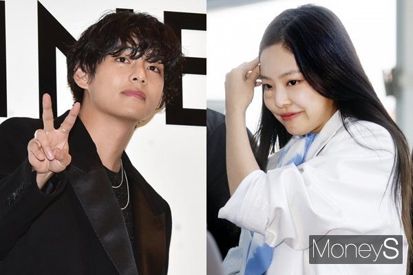 왼쪽부터 뷔, 제니./사진=임한별 기자