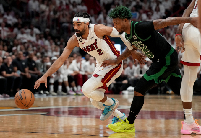 마이애미가 NBA PO 동부 콘퍼런스 결승 3차전에서 보스턴에 128-102로 승리했다. 사진은 마이애미 게이브 빈센트의 경기 모습. /사진= 로이터