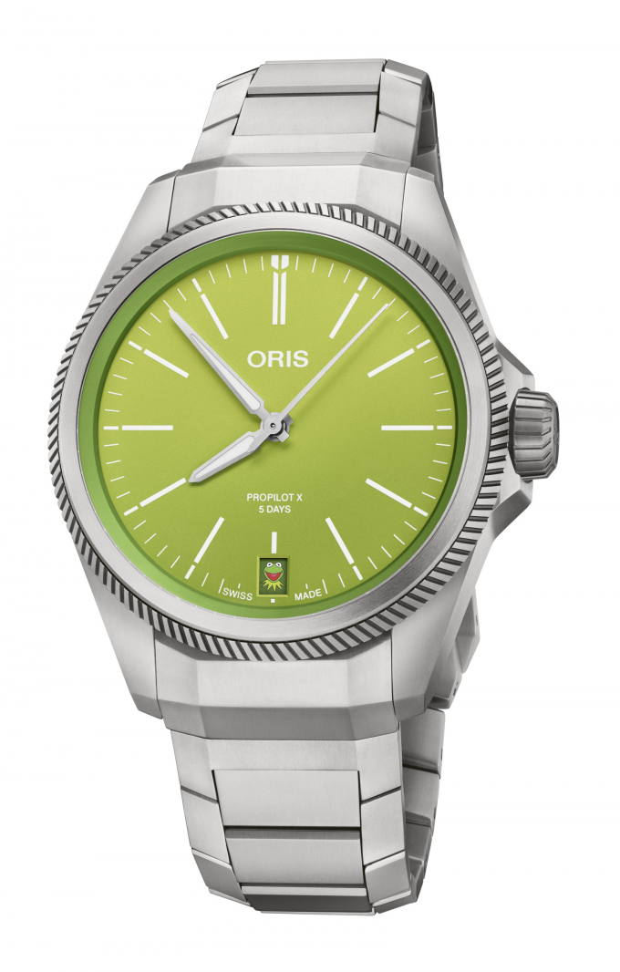  오리스(Oris)가 디즈니의 '더 머펫 커밋 더 프로그'의 캐릭터를 활용한 '프로파일럿 X 커밋 에디션'을 출시한다. /사진=오리스